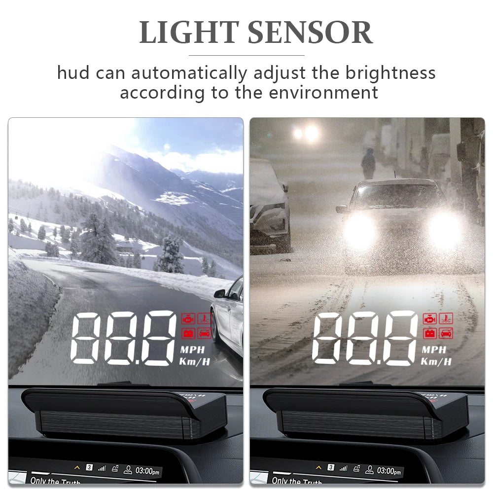 Digital Heads-Up Car Speedometer