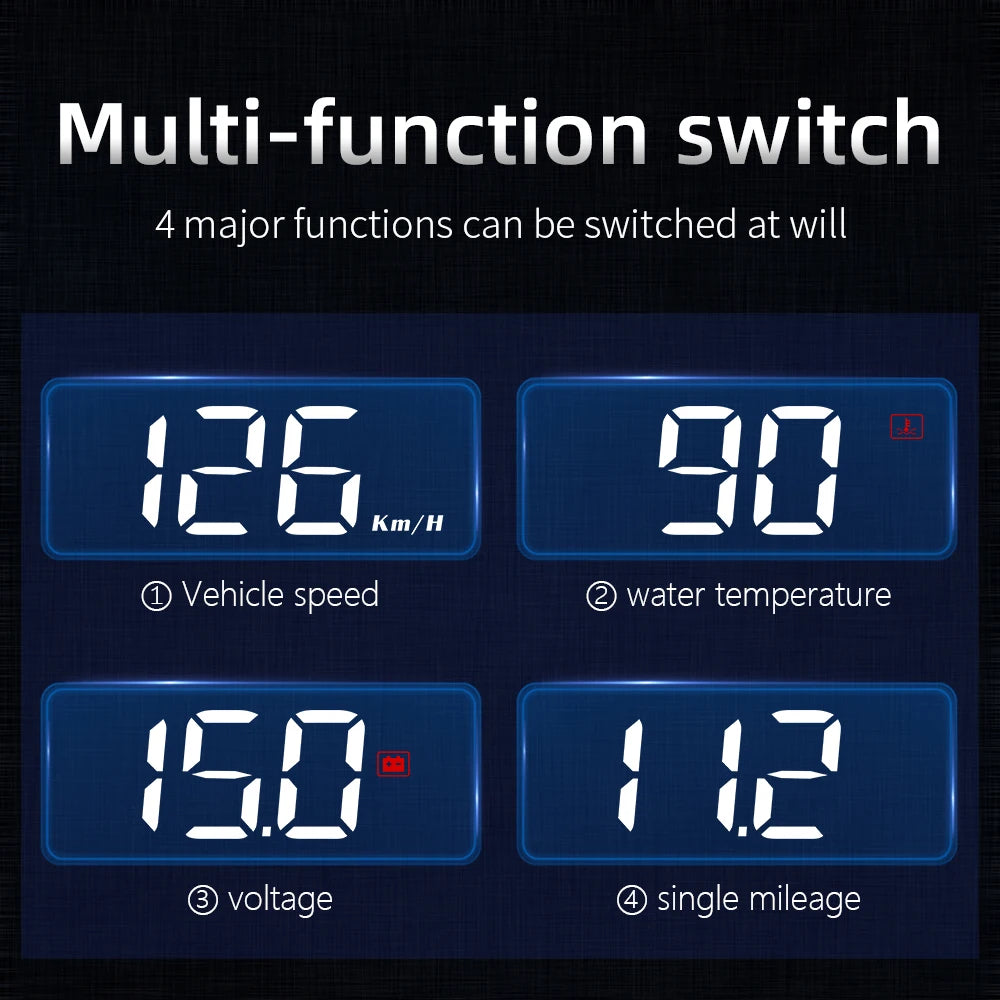 Digital Heads-Up Car Speedometer