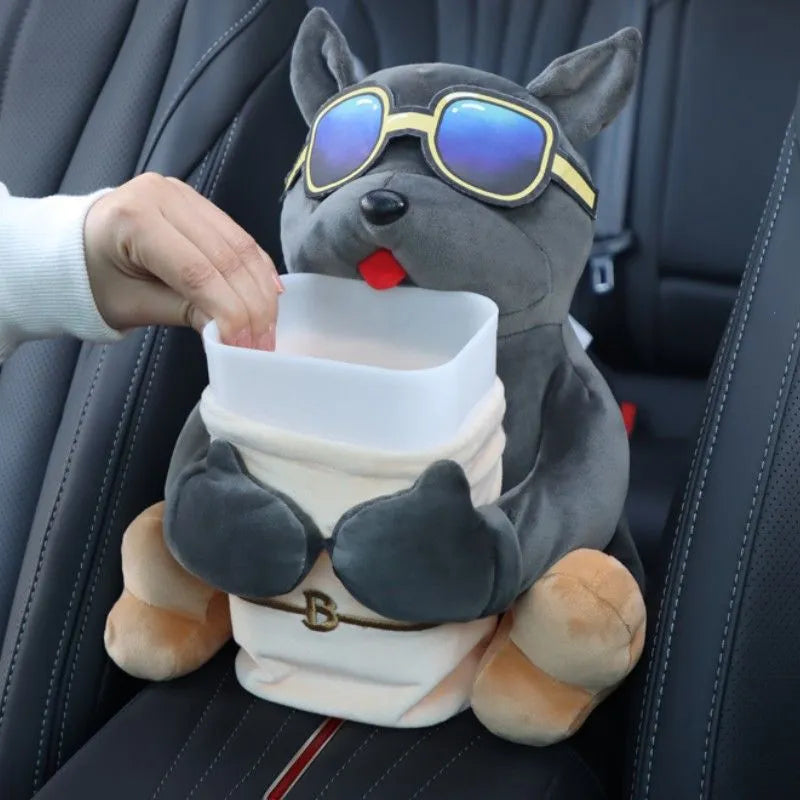 Dog Car Tissue Box