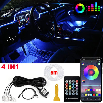 LED Car Interior Ambient Strip Lights